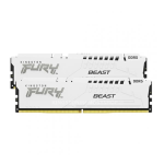Kingston FURY Beast - DDR5 - kit - 32 GB: 2 x 16 GB - DIMM 288-PIN - 5600 MHz / PC5-44800 - CL40 - 1.25 V - senza buffer - on-die ECC - bianco